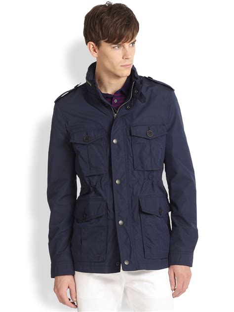 burberry brit jacket mens blue|Burberry Brit winter down jacket.